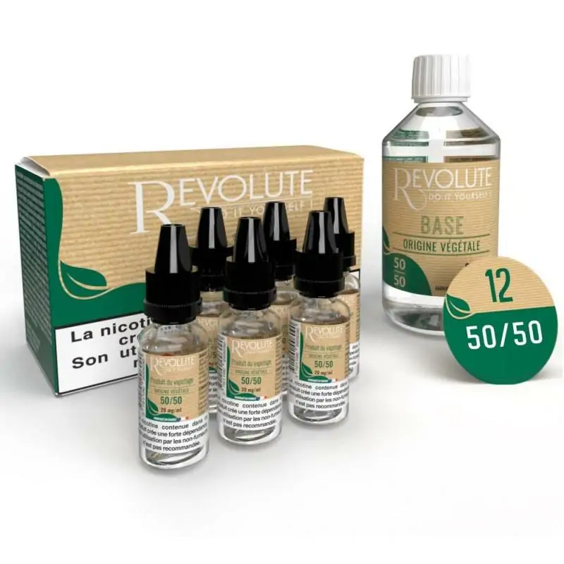 Pack DIY Végétal 12mg/ml 100ml - Revolute