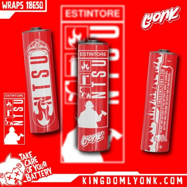 18650 Wraps NTSU (x4) - LyonK