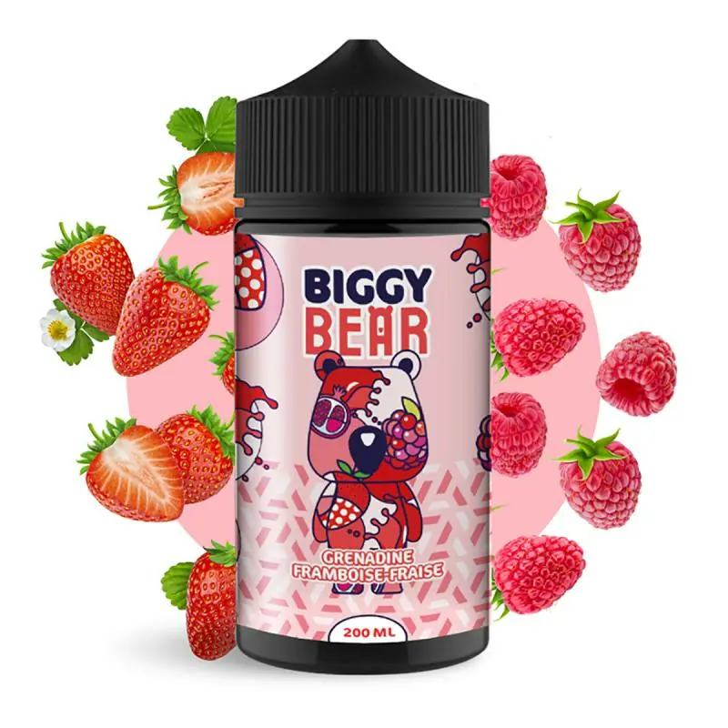 Grenadine Framboise Fraise 200ml - Biggy Bear