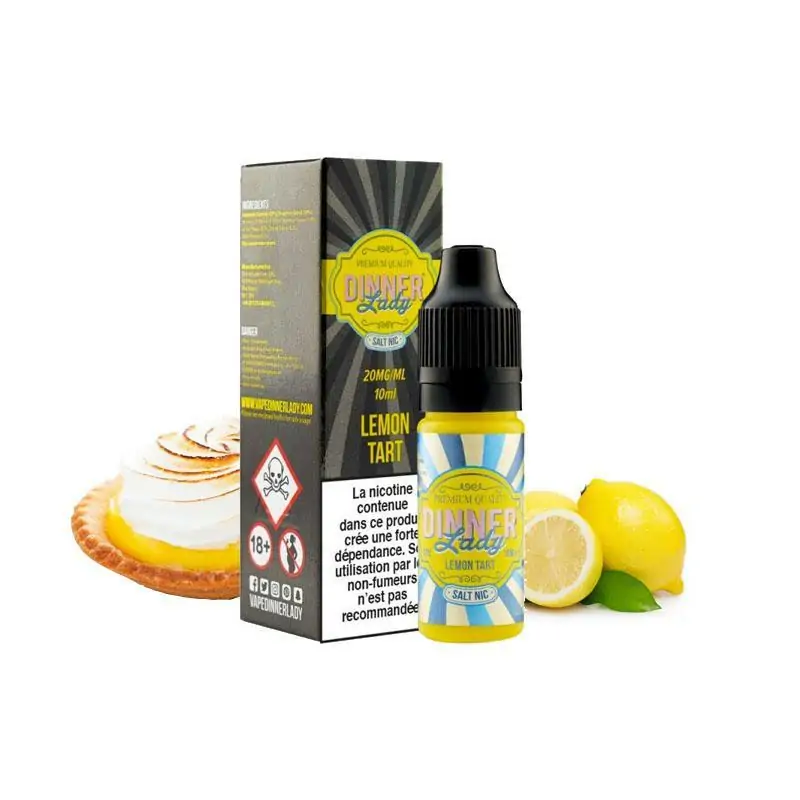 E-Liquid Lemon Tart Salt Nic 10ml - Dinner Lady | Steam and Vape